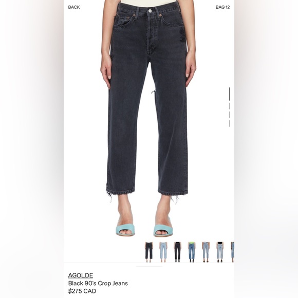 Agolde 90s jeans cropped - Picture 2 of 4